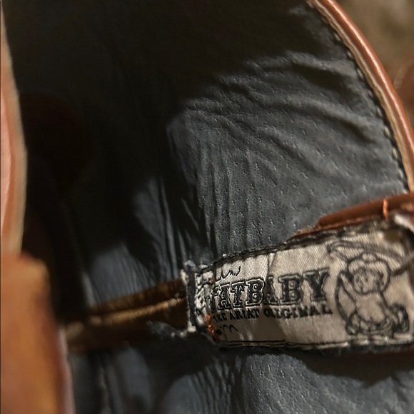 Ariat Chestnut Brown Leather Western Short Cowboy Boots - Picture 3 of 4